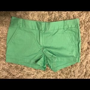 Green Jcrew chino shorts